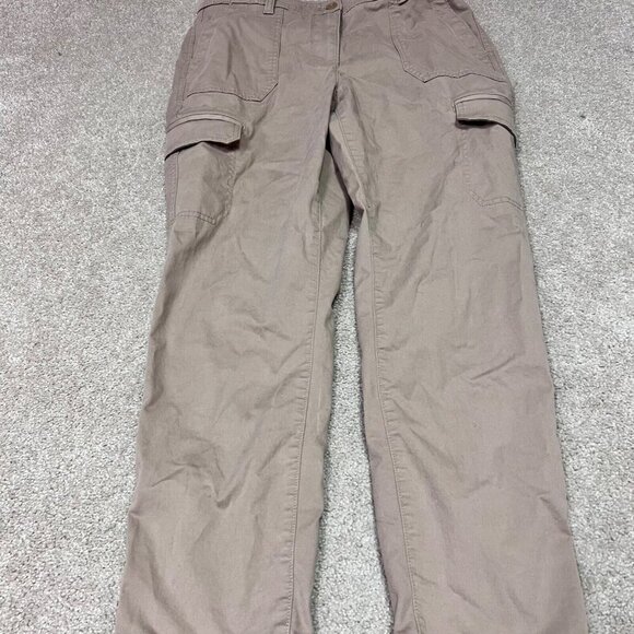 Talbots Pants Cargo Brown Women’s Size 4 Pockets - Picture 8 of 11